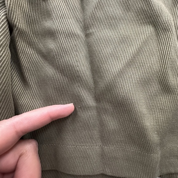 Eileen Fisher Pants Womens 12 Green High Waist Tencel Twill Wide Leg Tie Belt - Picture 6 of 9